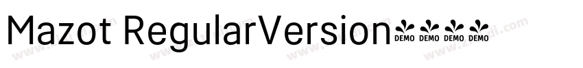Mazot RegularVersion字体转换